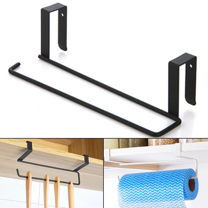 Kitchen Accessories Paper Roll Rack Under Cabinet Towel Holder/Tissue Hanger
