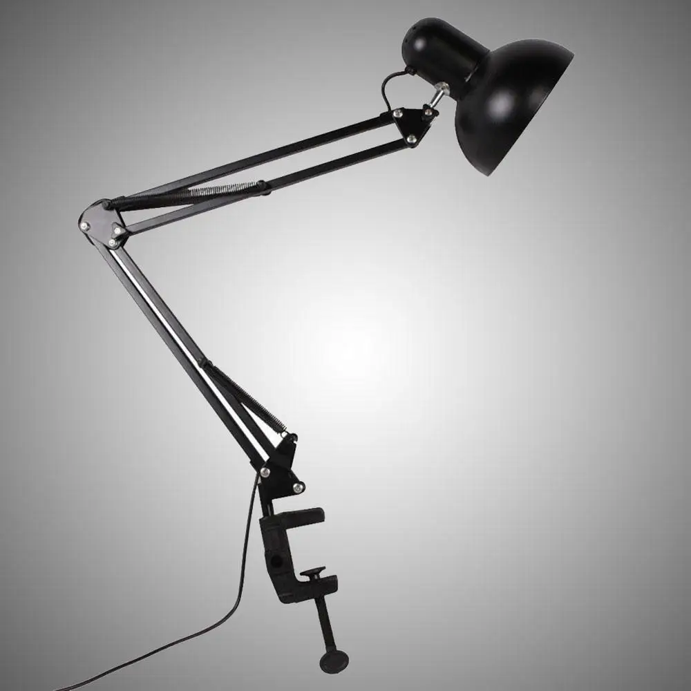 Material de Escritório Luzes Braçadeira Lâmpada Mesa Flexível Braço Oscilante E27 Led 4 Cheap Luminária de mesa