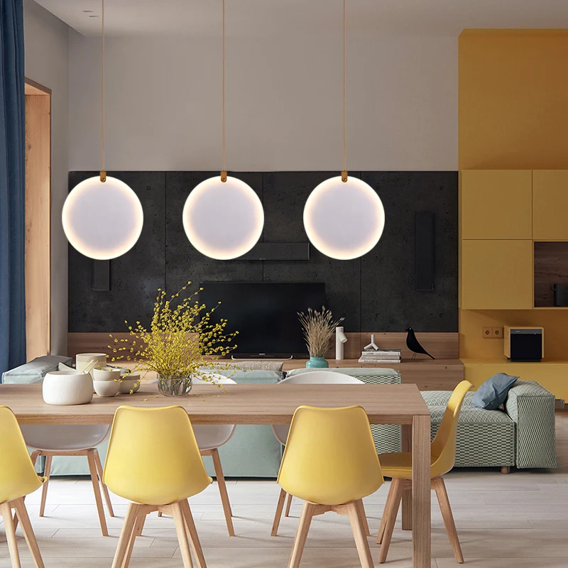 

Modern Led Metal Pendant Lights Wrought Iron Glass Round Ball Brass Rod Hanging Lamp For Living Roomcafekitchen Nordic