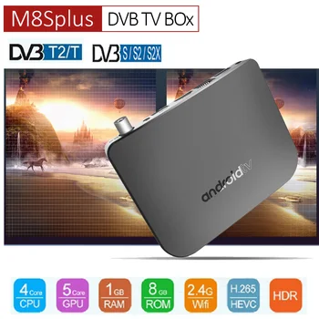

DVB-T2/T Android TV Box Amlogic S905D Quad Core 1GB 8GB 1080p 4K 30fps 100M Youtube Google Play Store M8S PLUS DVB Media Player