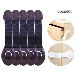Loquets tiroir pour la sécurité de bébé, 5 pièces, protection enfant, serrures de porte, tiroirs et armoire, bloque placards 