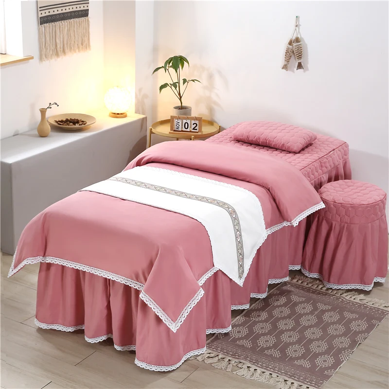Rosy Beauty Massage Bed Table Cover Salon Spa Couch Sheets Bedding 80*190cm 