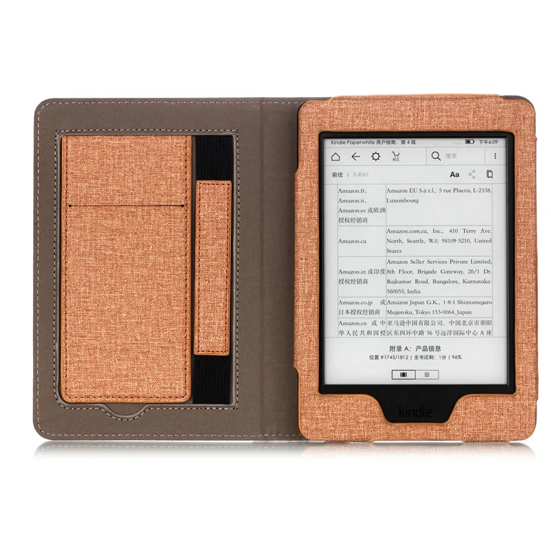 Для Amazon Kindle Paperwhite 1 2 3 4 10th " ультра тонкий флип-чехол из искусственной кожи умный противоударный чехол для путешествий портативный