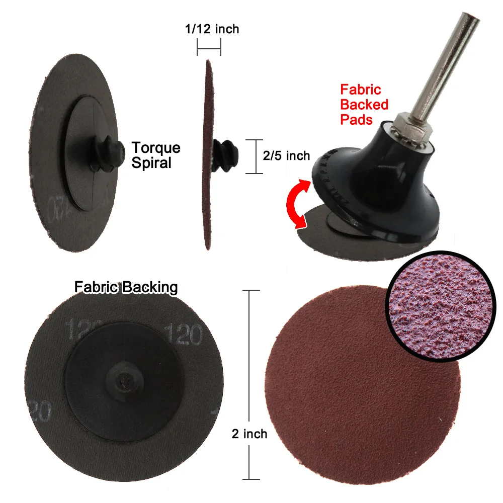 Aluminum Oxide Buffing or Polishing Pad 54 Disk 20000 RPM 1 in Diameter