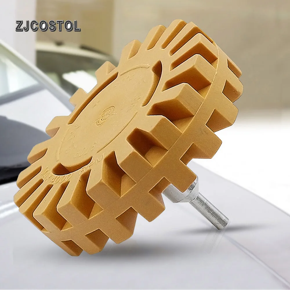 Rubber Eraser Wheel For Remove Glue Adhesive Sticker Pinstripe Auto