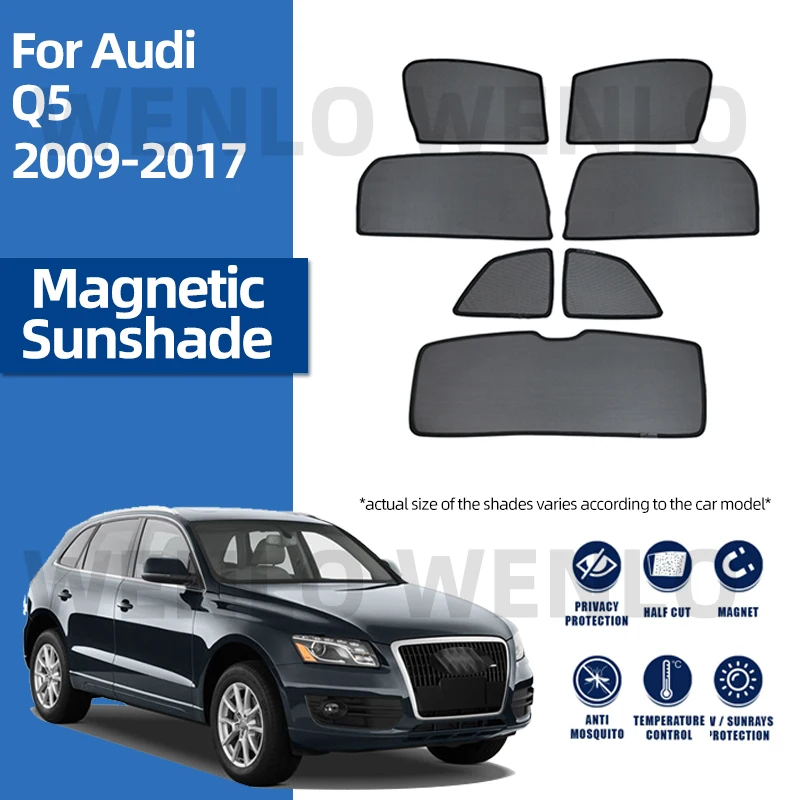 For Audi Q5 2009 2017 Car Front Side Window Sunshade Sun Visor Uv