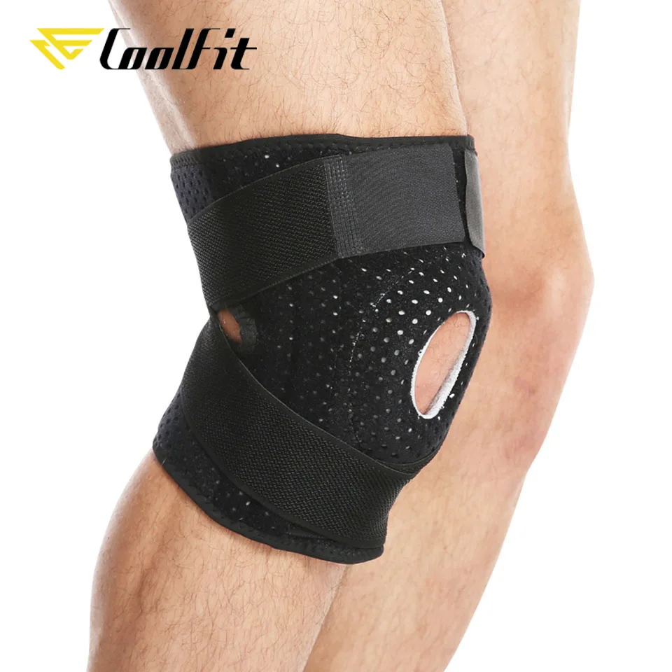 CoolFit 1PCS Adjustable Kneepad Elastic Knee Patella Brace Pressurize Support Pad Protective Gear Sports Safety Basketball | Спорт и