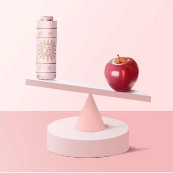 

Pocket Umbrella - Compact 6 Ribs Portable Sunny &Rainy 99% Anti UV 240g Colorful Coating Waterproof Windproof for Ladies Or Men