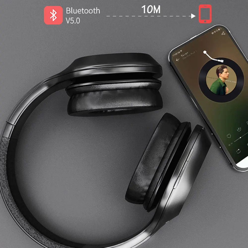 Bluetooth-наушники lenovo HD100 с динамиком драйвера тяжелого калибра, расширенные наушники с функцией отключения/паузы/воспроизведения/ответа/отключения