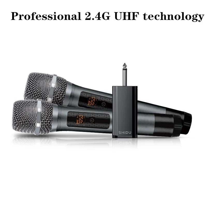 

Professional microphone 2.4G technology UHF Wireless Microphone Megaphone Handheld Mic with Receiver professional microphone