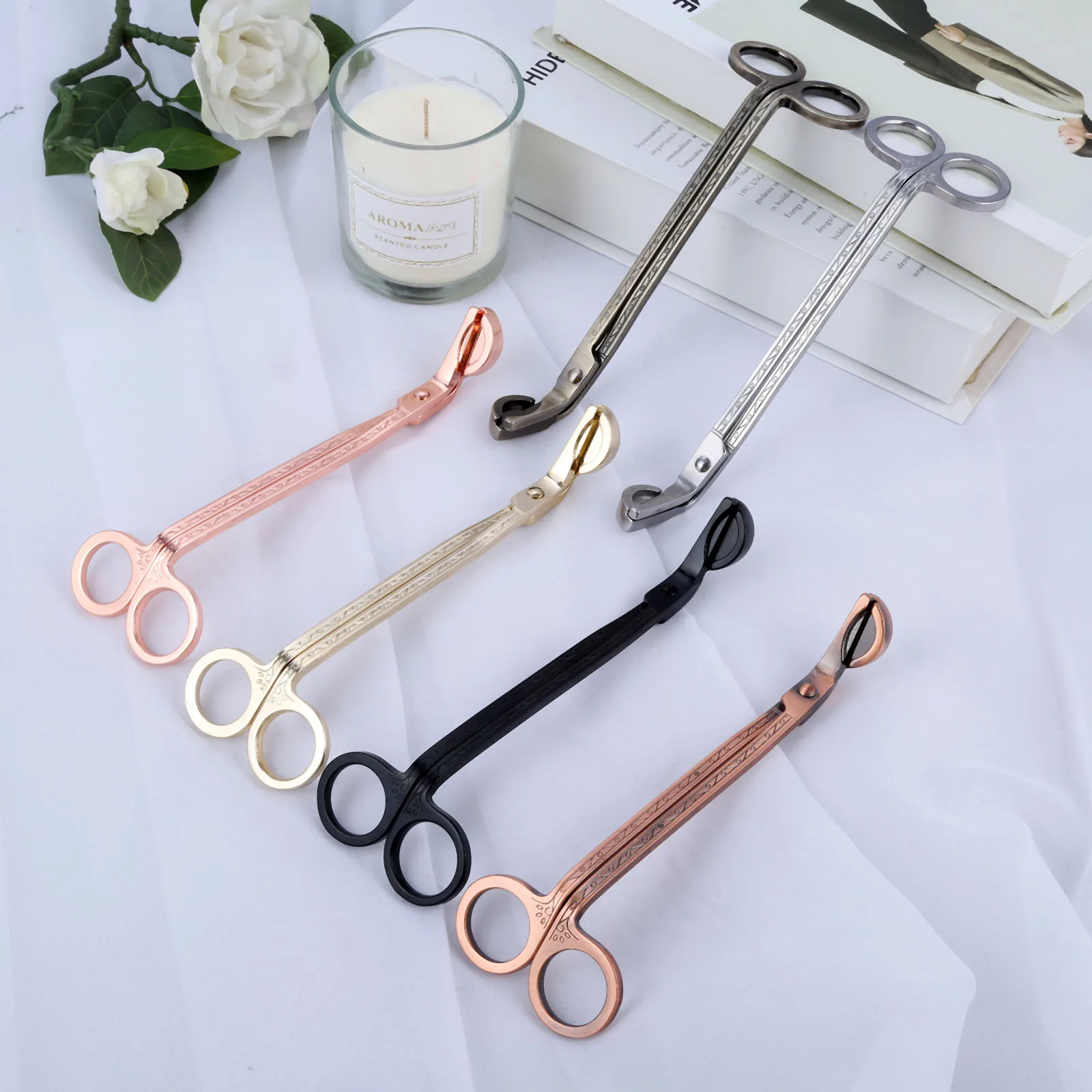 Stainless Steel Candle Cutter Incense Candle Tools Candle Scissors
