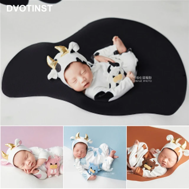 Dvotinst Accesorios De Fotografia Para Bebe Recien Nacido Trajes De Vaca Lindo Sombrero Manta Conjunto De Telon De Fondo Accesorios Para Sesion De Fotos En Estudio 21 Aliexpress Mobile