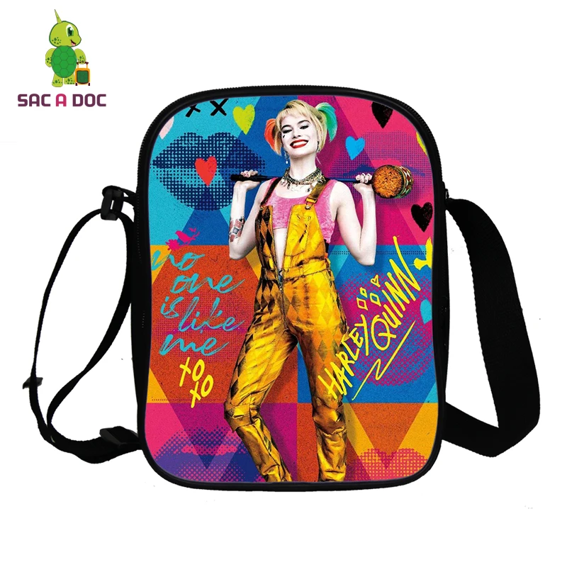 

New Harley Quinn Mini Shoulder Bags Handbag Boy Girl Crossbody Messenger Bags Small Tote Bag Handbag Suicide Squad Travel Bags