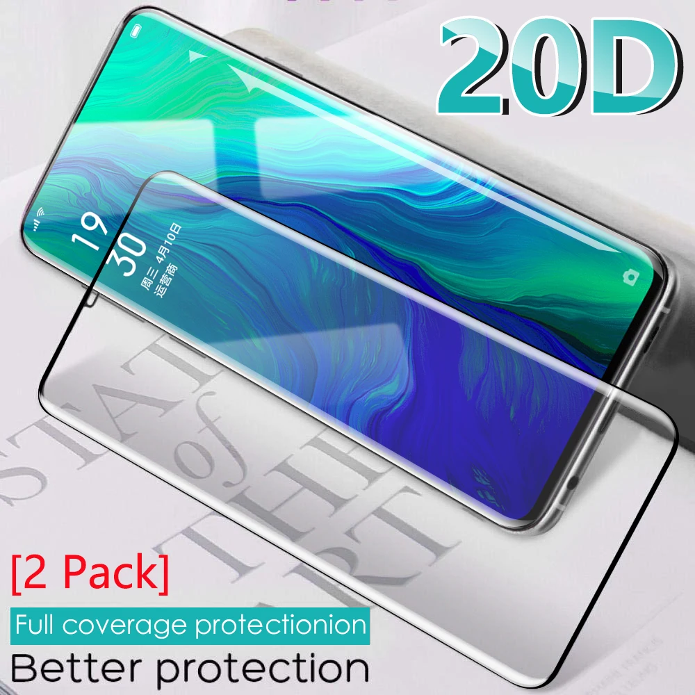 

Arvin 2-Pack 20D Tempered Glass for Nokia 7.2 6.2 Screen Protector Full Coverage Curved Explosion-proof Protective Film