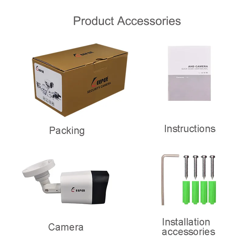Keeper 1MP AHD Analog High Definition Surveillance Infrared Camera 720P AHD CCTV Camera Security Ou - 33019018765  Keeper 1MP AHD Analog High Definition Surveillance Infrared Camera 720P AHD CCTV Camera Security Ou - 33019018765