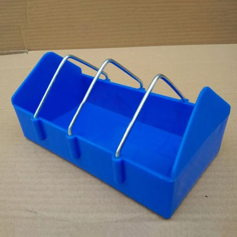 1xPlastic Trough Chicken Pigeon Poultry Ground Feeder Drinker Birds Feed Cup