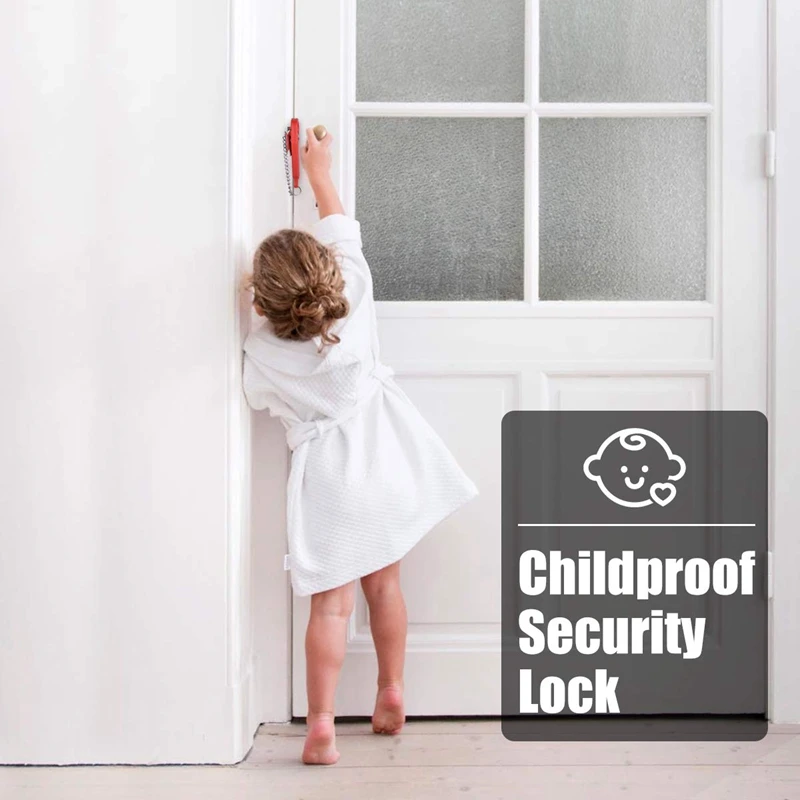 

Portable Door Lock,Travel Lock,Security Device Leaving Home Without Loss,Additional Safety Lock From Inside,Used for School,Home