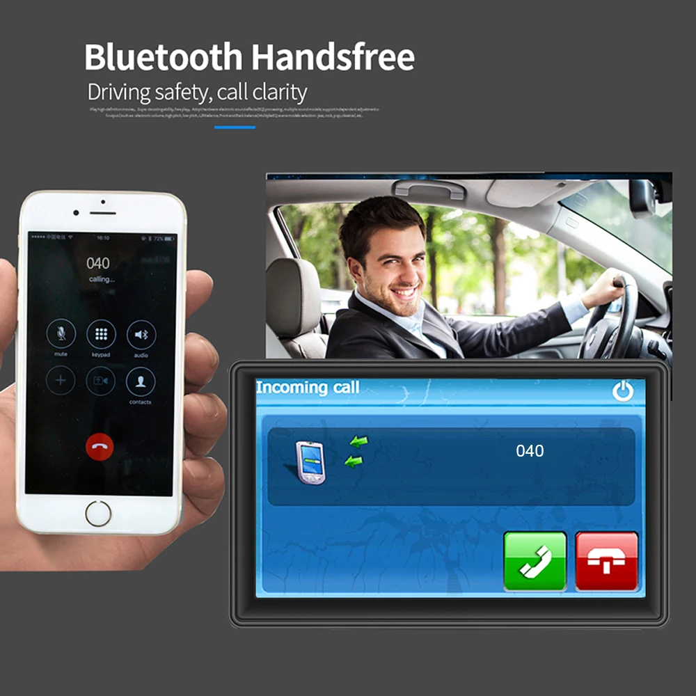 " HD Автомобильный gps-навигатор, FM Bluetooth, последняя карта Европы, Sat nav, автомобильный gps-навигатор для автомобиля, gps