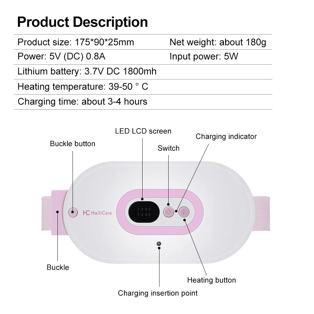 Женский нагревательный теплый пояс матки для облегчения дисменореи, боли, менструальный период, массажные подушечки для тела с подогревом