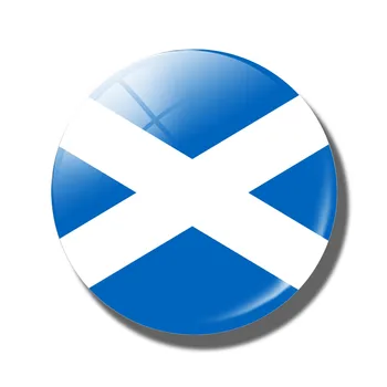 

Saint Andrew's Cross Scotland Flag Souvenirs Fridge Magnets Magnetic Stickers for Refrigerator Crystal Glass Cabochon Home Decor