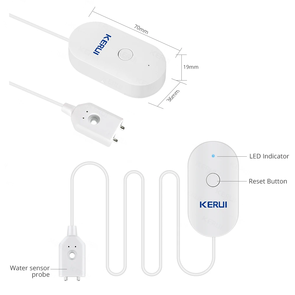 Vazamentos Detector, Tuya App, Cozinha