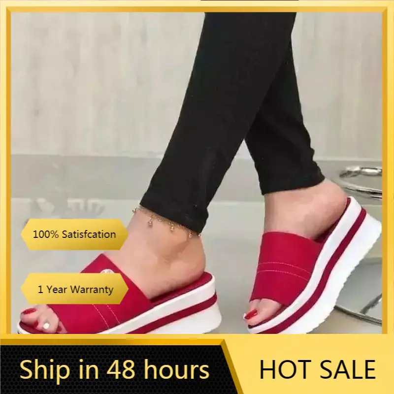 Women's Platform Sandals Summer Thick Bottom Lady Plat Shoes Round Toe Women Solid Color Woman Footwear Plus Size | Обувь