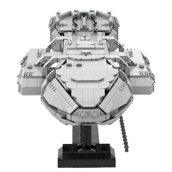 Buildmoc Movie Battlestar Galactica Interstellar Spaceship War Battleship Weapon Building Block Model Child Toy Birthday