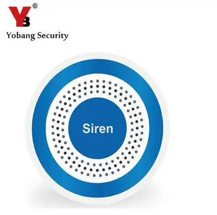 Управление приложением 4,3 дюймовый сенсорный экран wifi Радиочастотная Идентификация gsm беспроводная домашняя охранная сигнализация от грабителей дыма пожарная сигнализация детектор - Color: Wireless siren