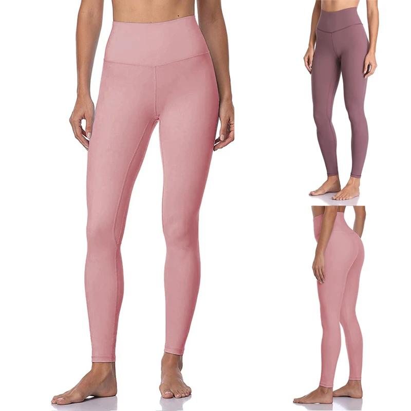 Seamless Yoga Leggings Athletic Fitness Leggings Women Stretchy High Waist Push Up Yoga Pants Gym Sports Tights Inner Pocket