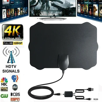 

1080P Digital HDTV Indoor TV Antenna Aerial Mini Indoor Digital HDTV TV Antenna Aerial Signal Amplifier 480 Mile Range