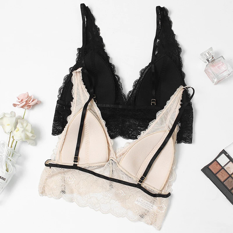 Perfering Bralette пуш-ап кружевной бюстгальтер для женщин Бюстгальтер BH без косточек сексуальное нижнее белье Глубокий V красота сзади стиль