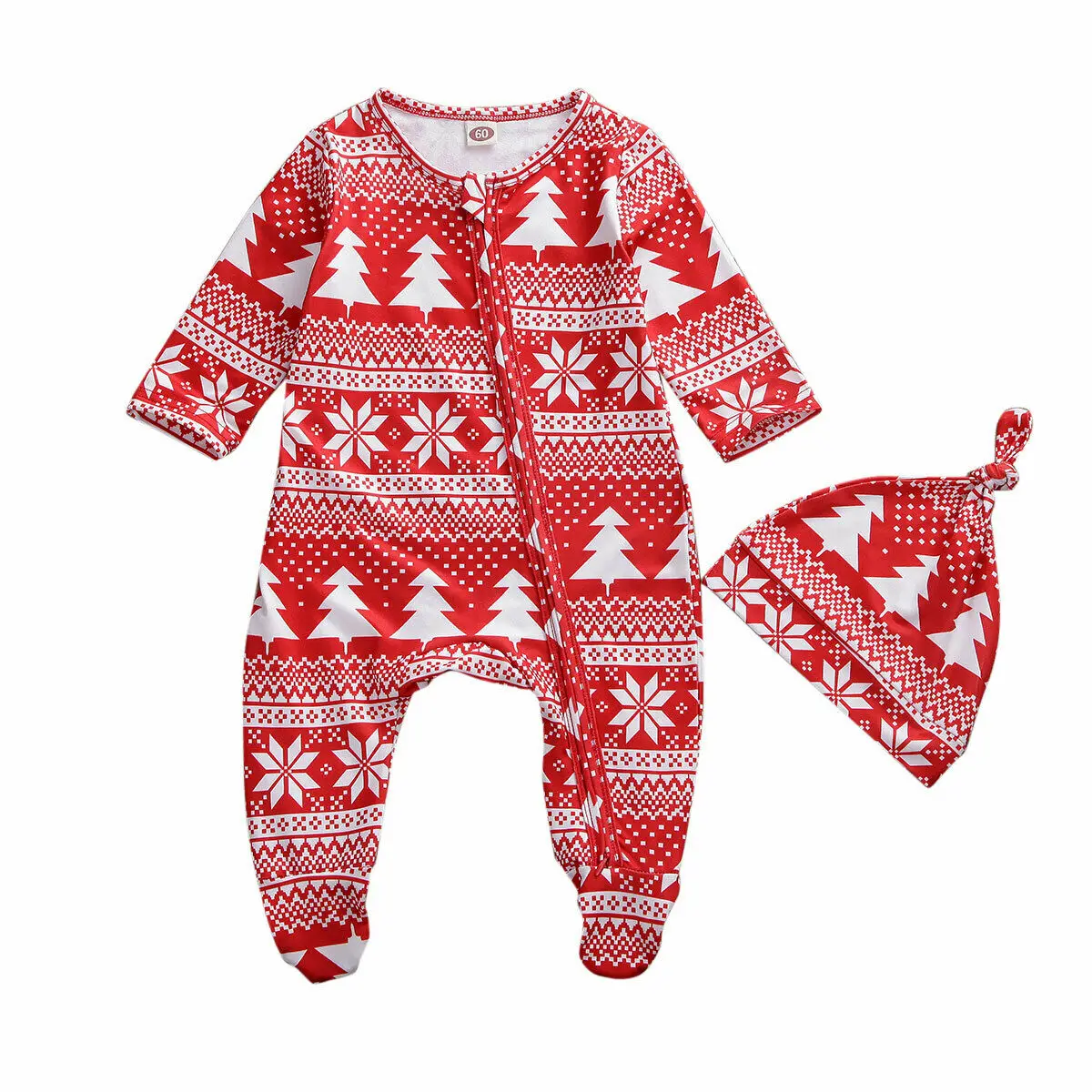 PUDCOCO/Рождественский комплект одинаковых пижам для всей семьи; одежда для сна для маленьких мальчиков и девочек; одежда для сна с принтом в подарок; Красная рождественская одежда для сна