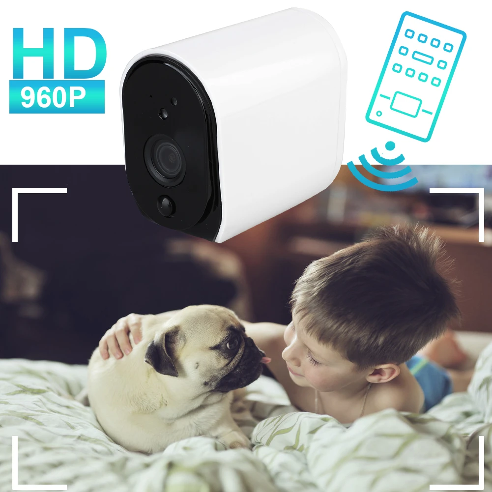 Baby Monitor IP Camera 960P 1080p Telecamera di Sorveglianza Senza Fili di Sicurezza Domestica Batt