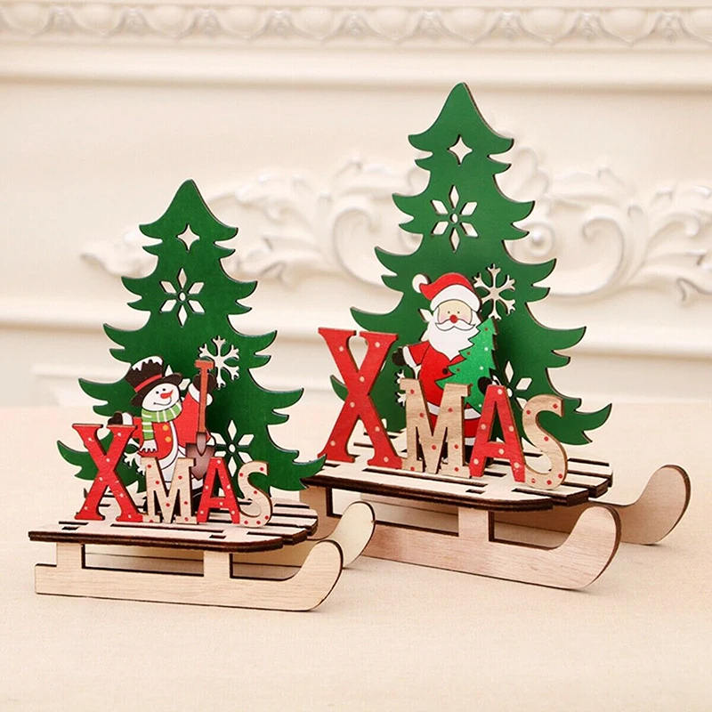 christmas items 2020 2020 New Year Decor Santa Snowman Elk Xmas Sled Ornaments Christmas Decorations For Home Crafts Wooden Jigsaw Gifts Pendant Drop Ornaments Aliexpress christmas items 2020