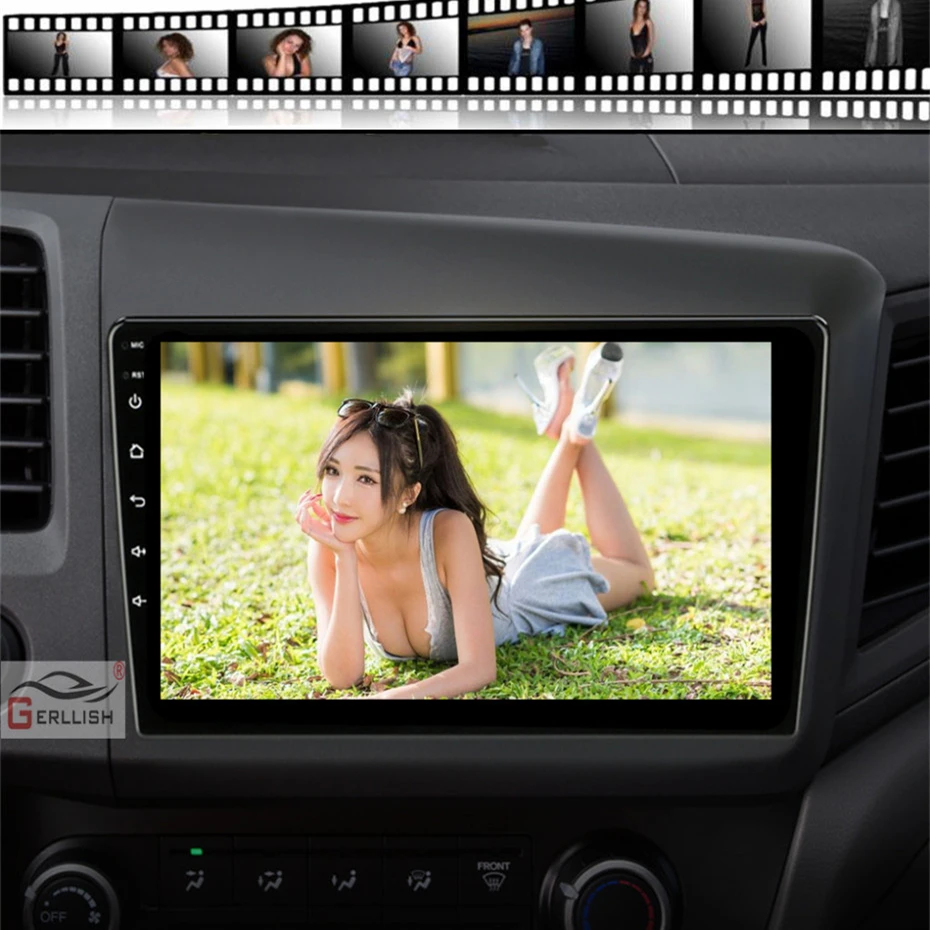 9 &quotAndroid автомобильный Dvd радиус GPS для Honda Civic 2012 2013 2014 2015 Мультимедиа Видео плеер