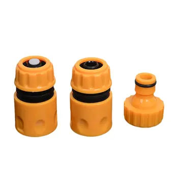 

3pcs/set Universal Garden Water Hose Pipe Fitting Set Yellow Water Hose Pipe Connector Adapter Garden Accessories Tap Adaptor
