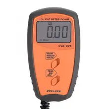 UV340B цифровой портативный ручной УФ-светильник UVA UVB измеритель интенсивности тестер 0~ 40 mW/cm квадратный люксметр