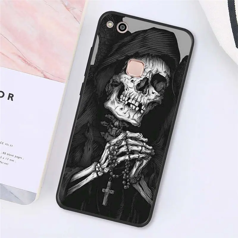 Death Prayer Grim Reaper Skeleton Skull