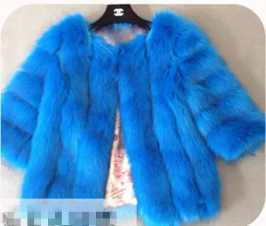 6XL зимние теплые Для женщин меховые куртки однотонные Женские Элегантные Роскошные тонкой тёплой вставкой из прекрасная дизайнерская шуба из лисьего меха V647