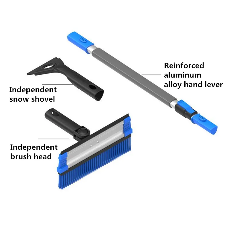 Выдвижная снег лопата, лед скребок очиститель ветрового стекла зимние инструмент для автомобилей, для спортивных внедорожников, щетка для очистки снега воды Жидкость для снятия скребок для снега