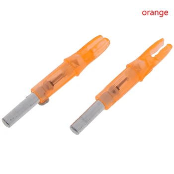 

2pcs Hunting Shooting Luminous Lighted Compound Bow LED Glowing Arrow Nock Tail Fit 6.2mm Arrow Shaft Length 45.5mm
