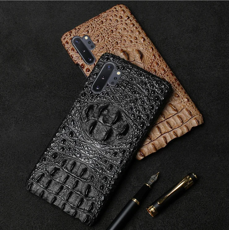 Новый чехол из натуральной кожи крокодила 3D Telefone móvel для samsung galaxy A50 A70 A40 A20 Note 8 9 10 S8