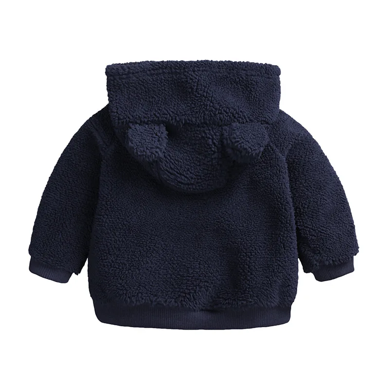 Зимняя куртка для новорожденных, bebe, верхняя одежда зимние пальто для мальчиков и девочек, утепленные флисом, для малышей от 0 до 2 лет