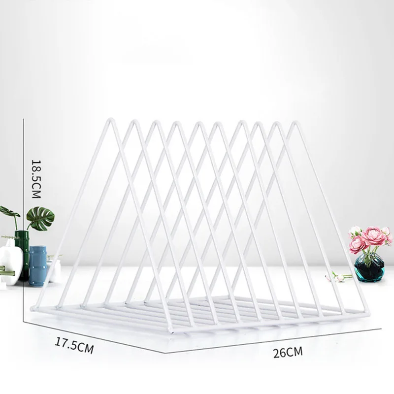 buy 7 Slot Hollow Bookshelf Magazine Holder Desktop File Sorter Organizer Decor DC112
