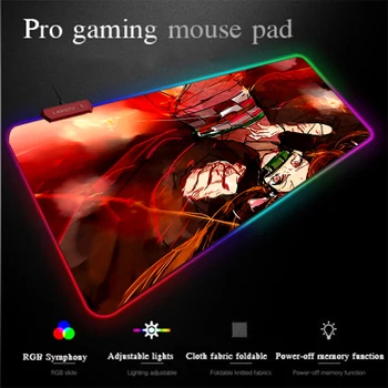 

Yuzuoan Lighting LED Color Light USB Cable RGB Control Large Gaming Mouse Pad Comfortable Office Computer Desktop Mat Universal