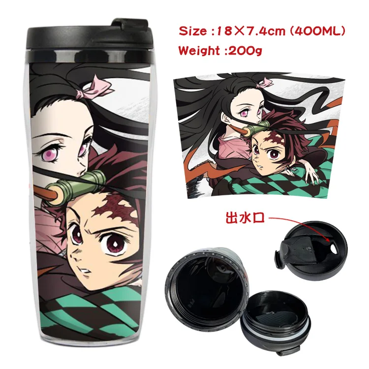 Demon Slayer Kimetsu no Yaiba Kamado Tanjirou кружка кофейная чашка космическая бутылка пластиковая бутылка для воды мальчики девочки обратно в школу подарок - Цвет: Style 31