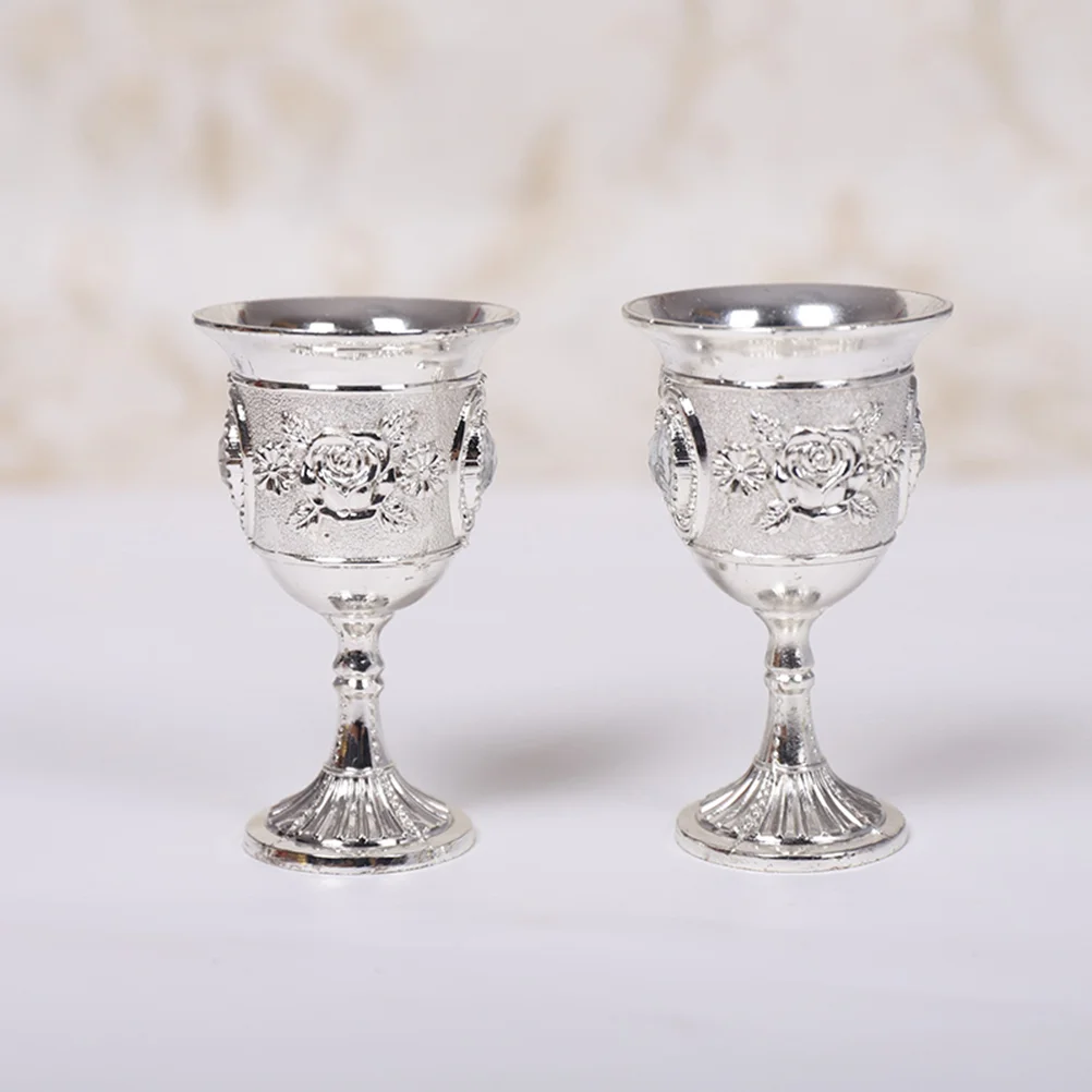 Стакан из цинкового сплава с инкрустацией резной белый стеклянный стакан посуда