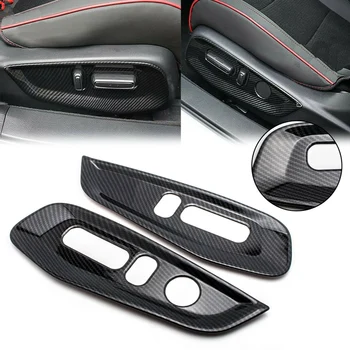 

Car Carbon Fiber Interior Seat Handle Panel Cover Trim for Honda Accord 2018 2019