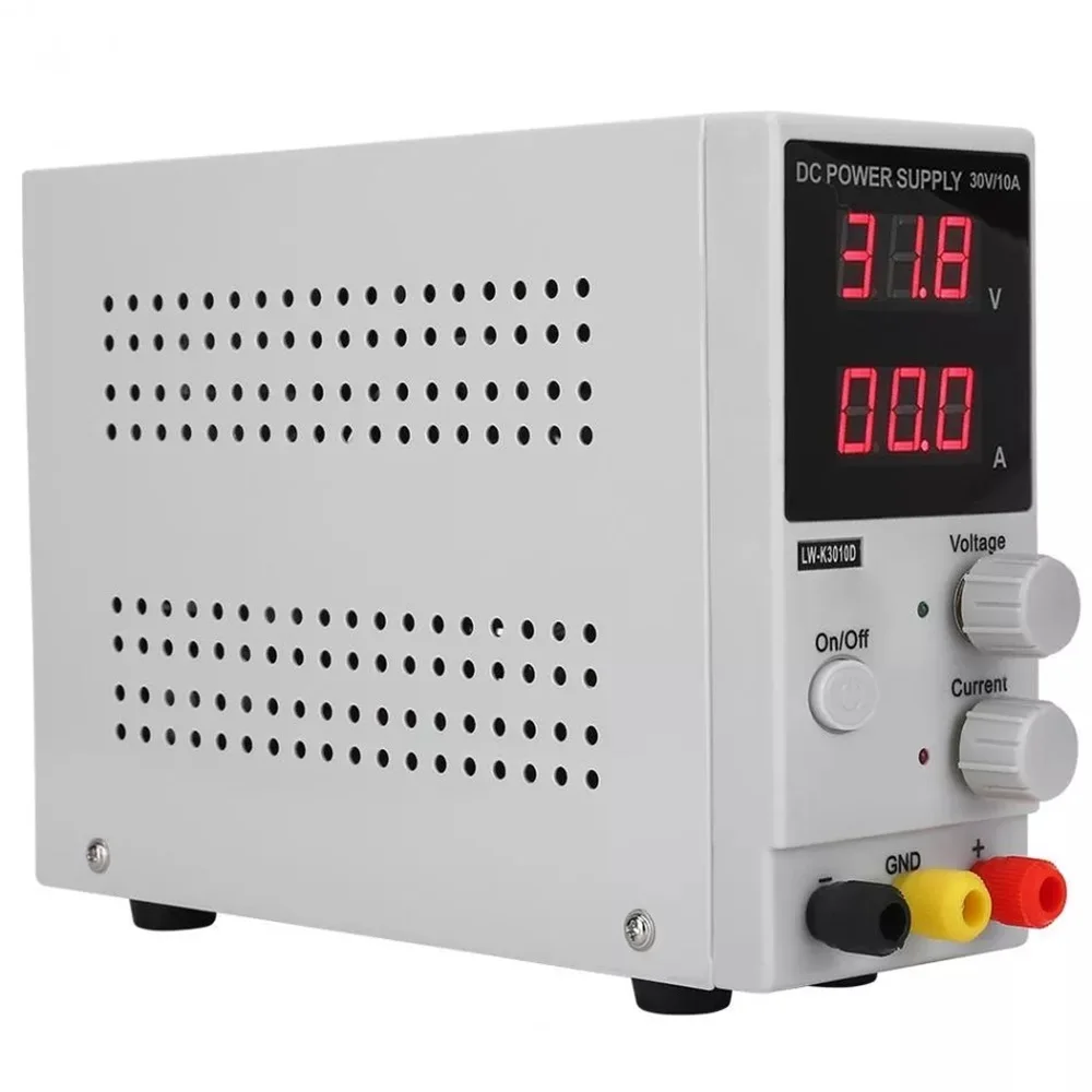 

New LONG WEI LW-K3010D Adjustable Power Supply Switching Regulated 110V/220V 30V 10A DC Power Supply with LED Digital Display