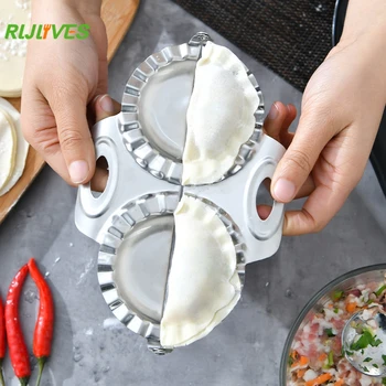 

Double Headed Dumpling Maker Mould Household Dumplings Useful Product Kitchen Creative Bag Dumplings Flower Type Dumplings Tool